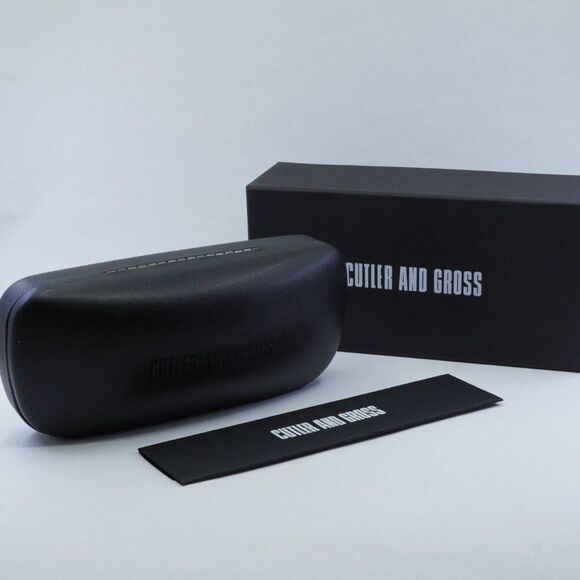 NEW CUTLER AND GROSS CG1277S 001 GOLD BLACK/GREY FLASH SUNGLASSES - Picture 9 of 9